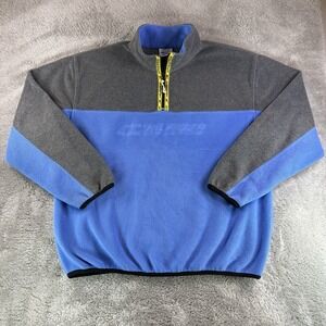 Vintage Tommy Hilfiger Athletic Blue Colorblock Spellout Logo Jacket Mens XL 90s